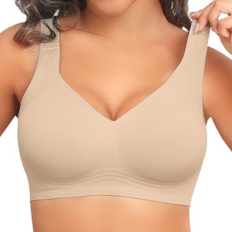Mastectomy Bra Pocket - Bra Wanita Tanpa Kawat Seamless Push