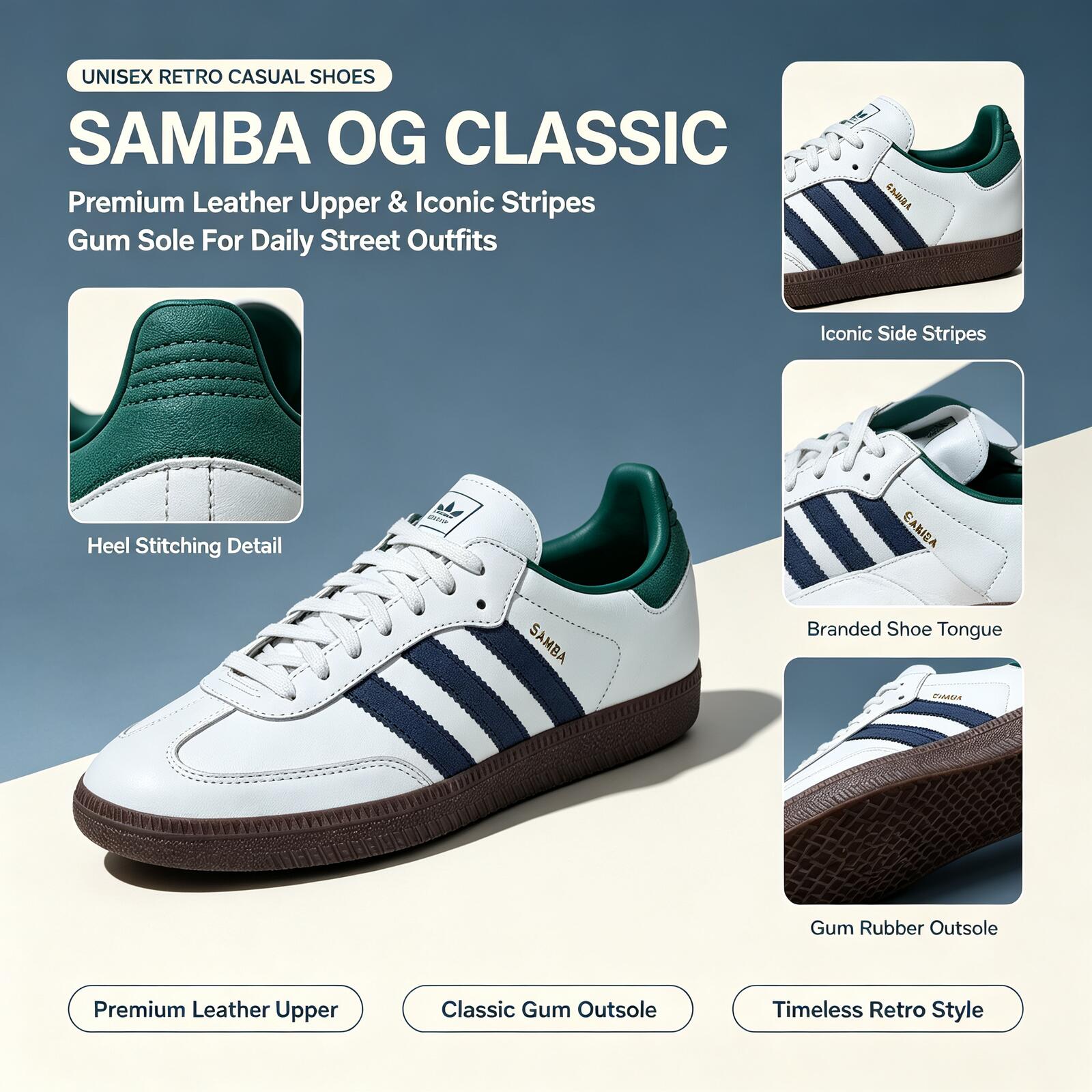 Sepatu Skateboard Adidas SAMBA - Adidas Shoes Samba ulasan dan harga