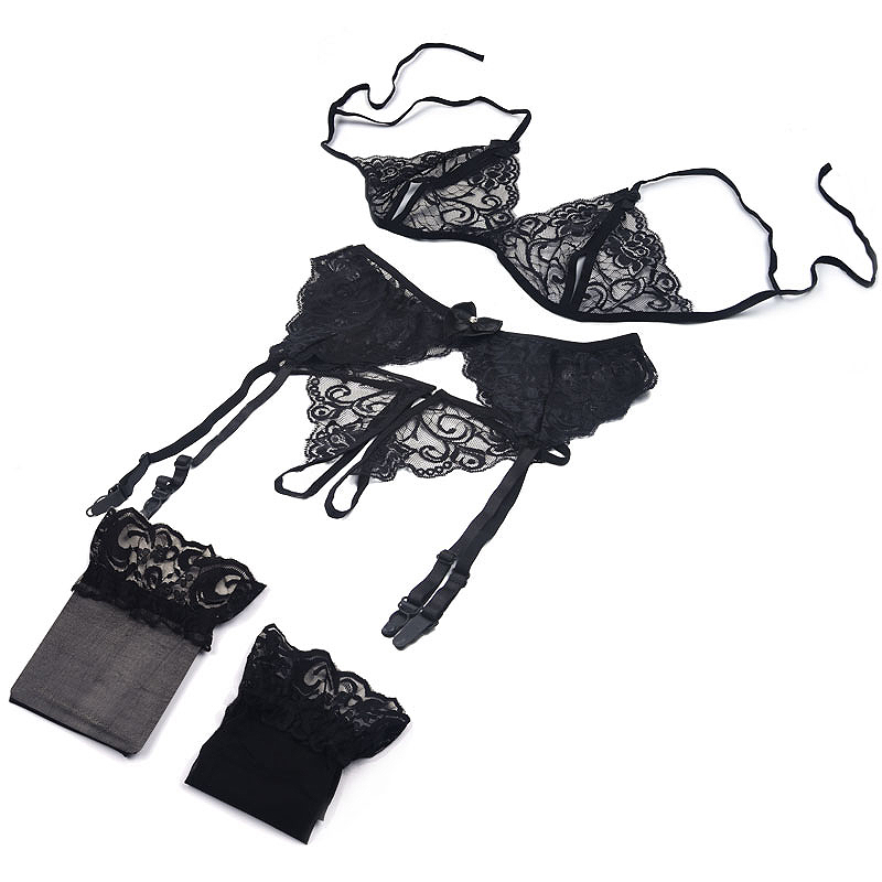 1 Set Pakaian Dalam Wanita Ber - Sheer Mesh Bra ulasan dan harga