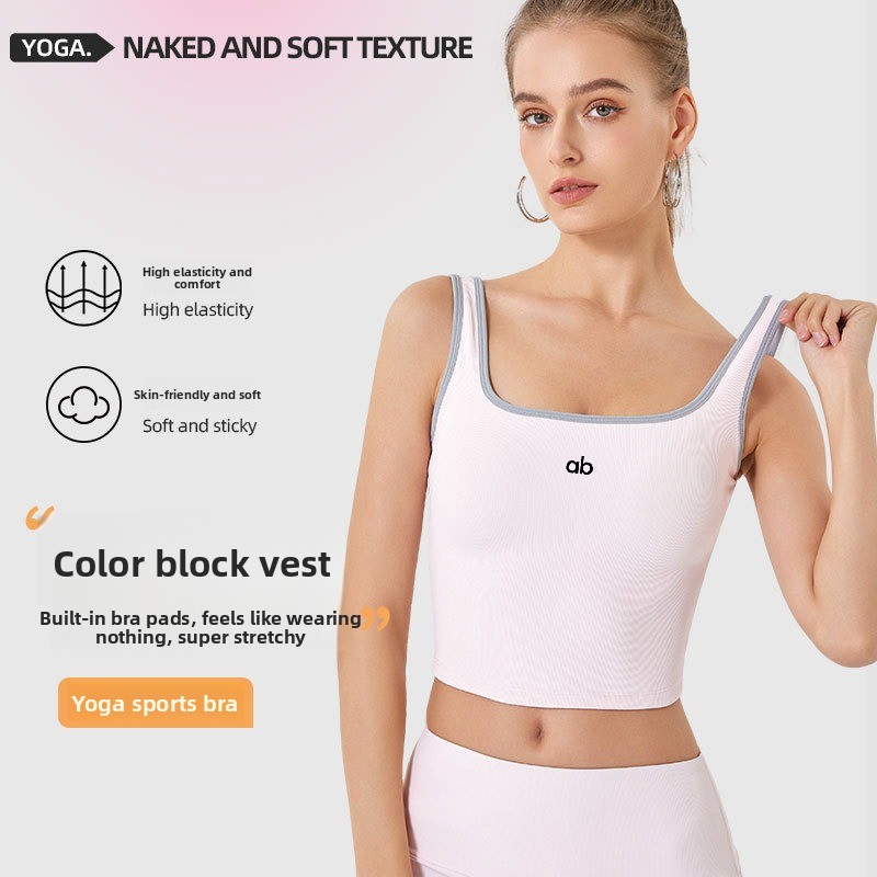 Tank Top Yoga Wanita Musim Pan - Plunge Bra Push Up ulasan dan harga